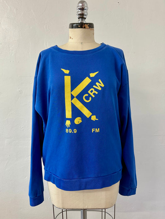 Ragtofab Upcycle Blue crewneck sweatshirt