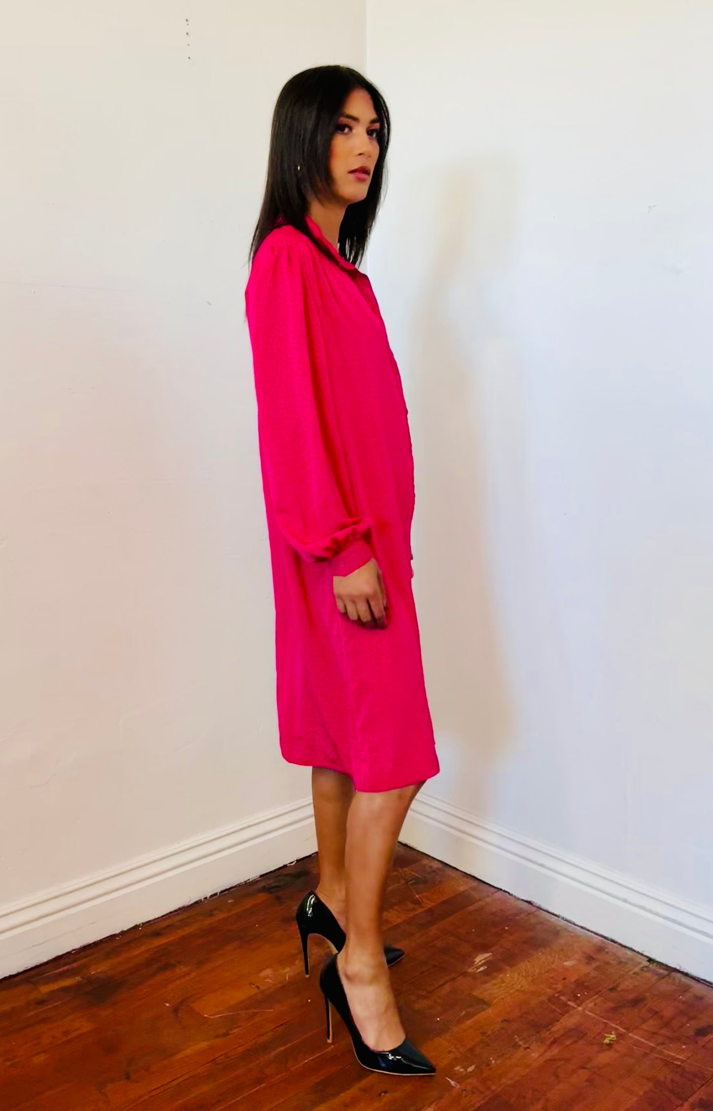 Schrader Sport Shirt dress fuchsia