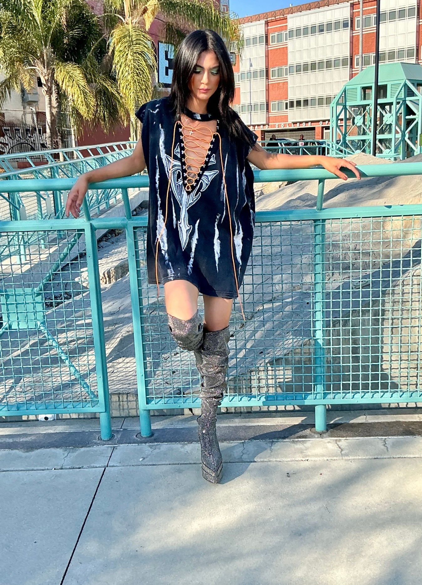 Ragtofab Boxy dress faded print