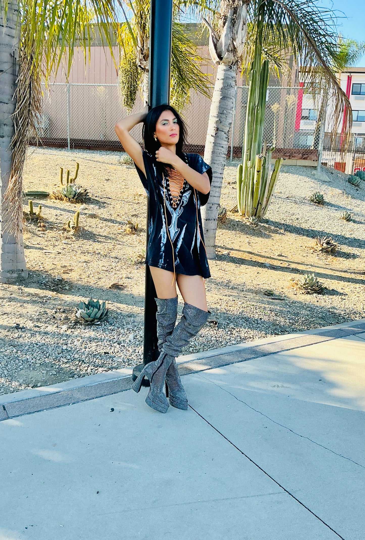 Ragtofab Boxy dress faded print