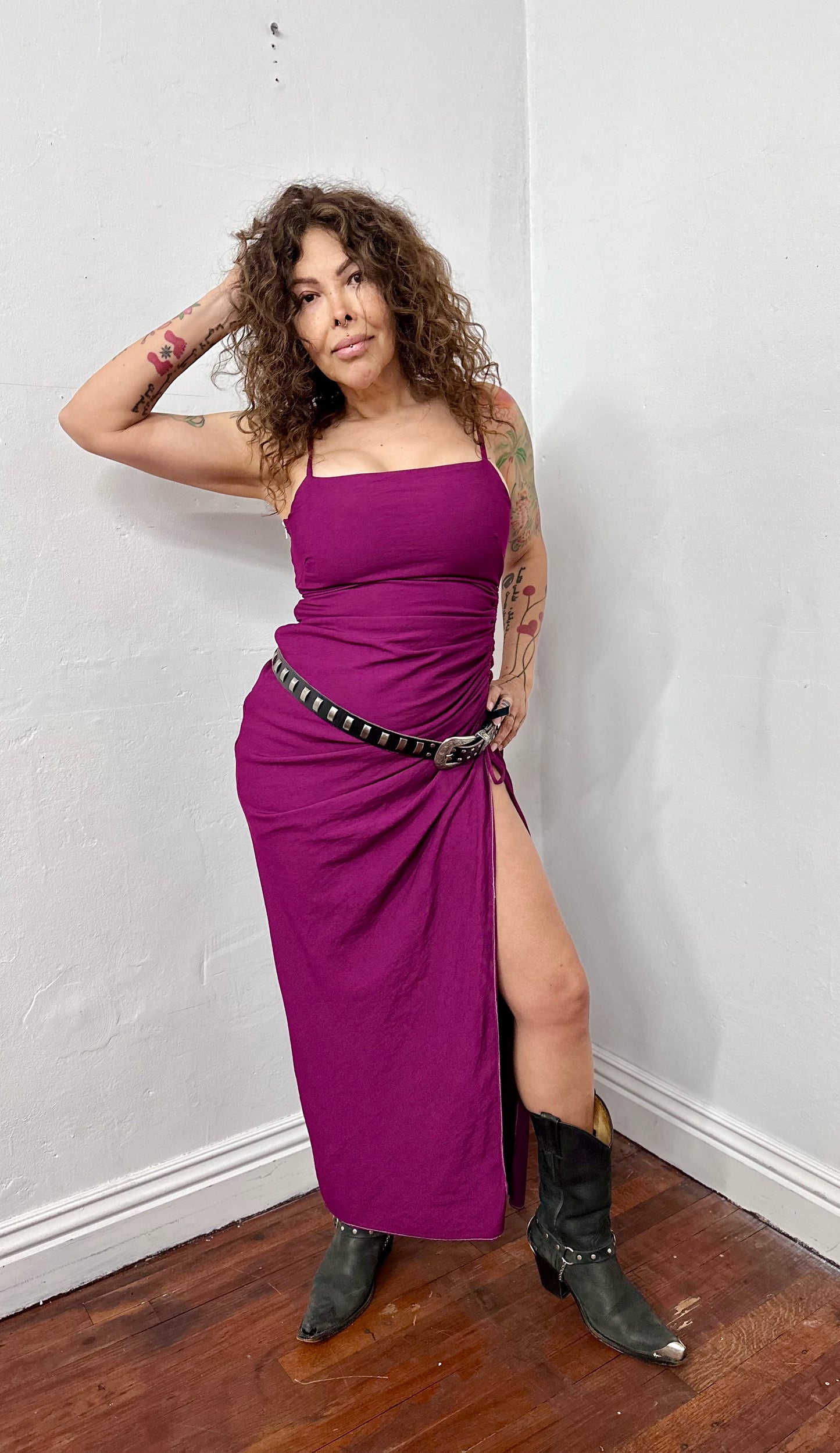 Ragtofab Dress wine  summer Fashion