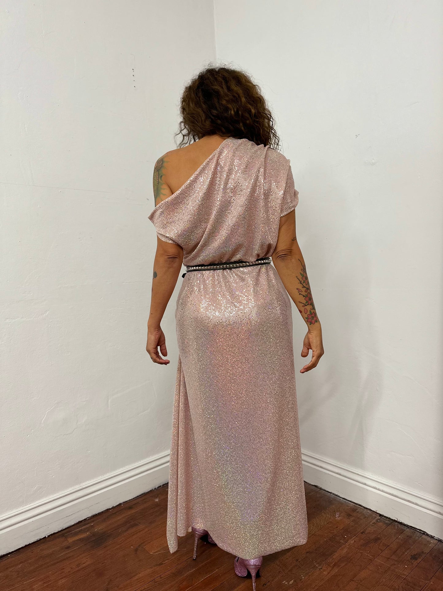 “Queen Shannon” Long Sparkle party dress