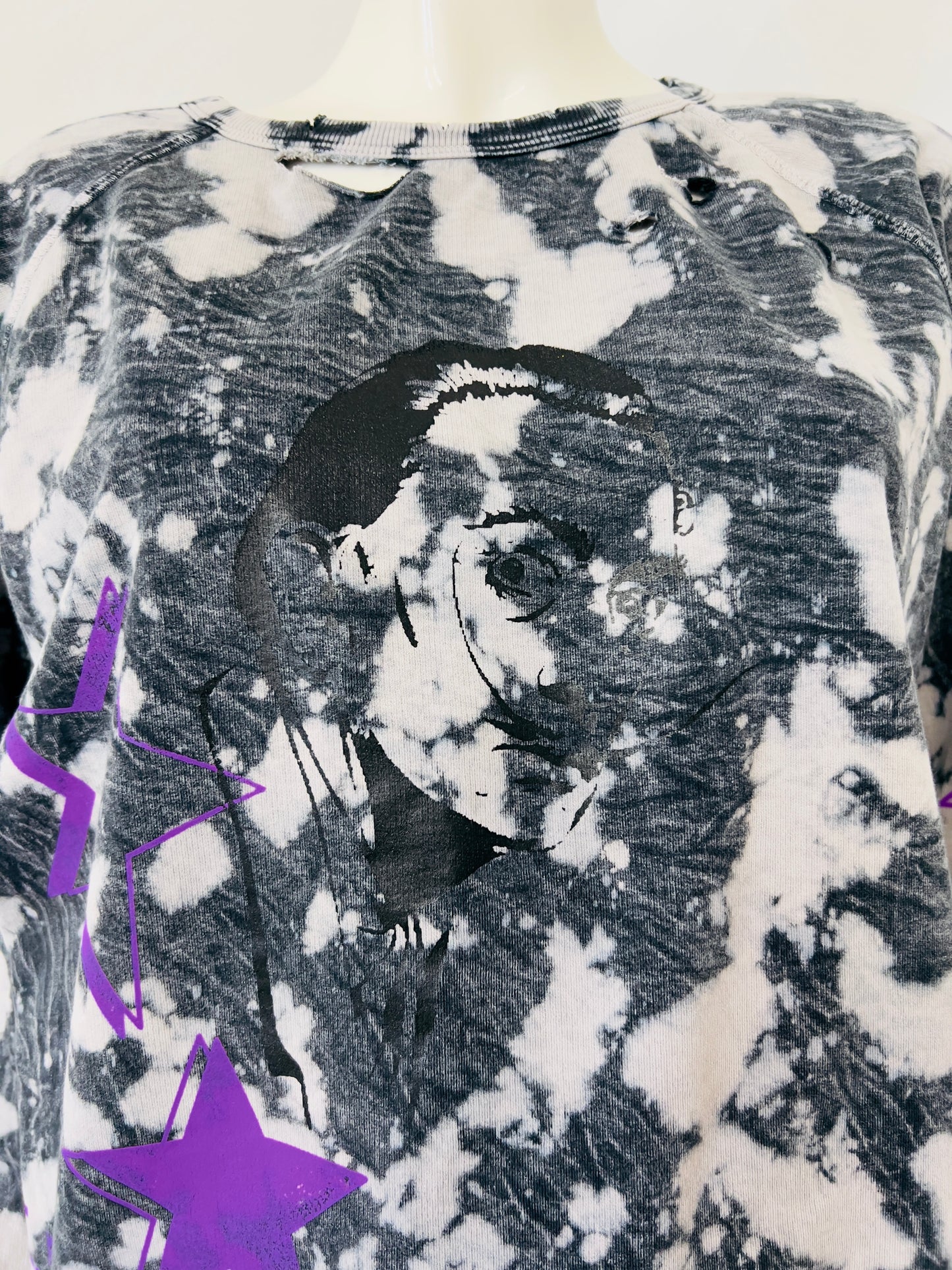 Ragtofab printed pull over and jogger tie dye