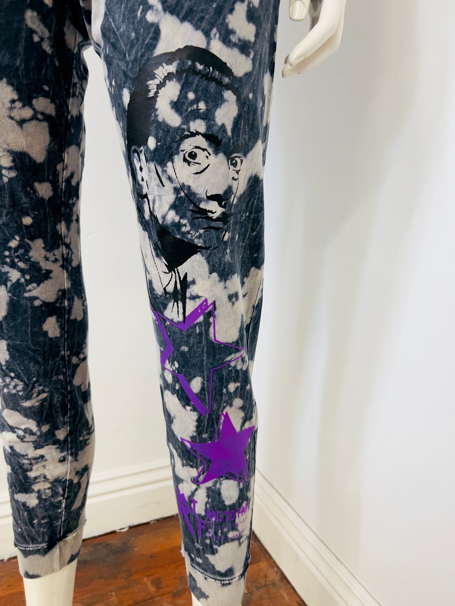 Ragtofab printed pull over and jogger tie dye