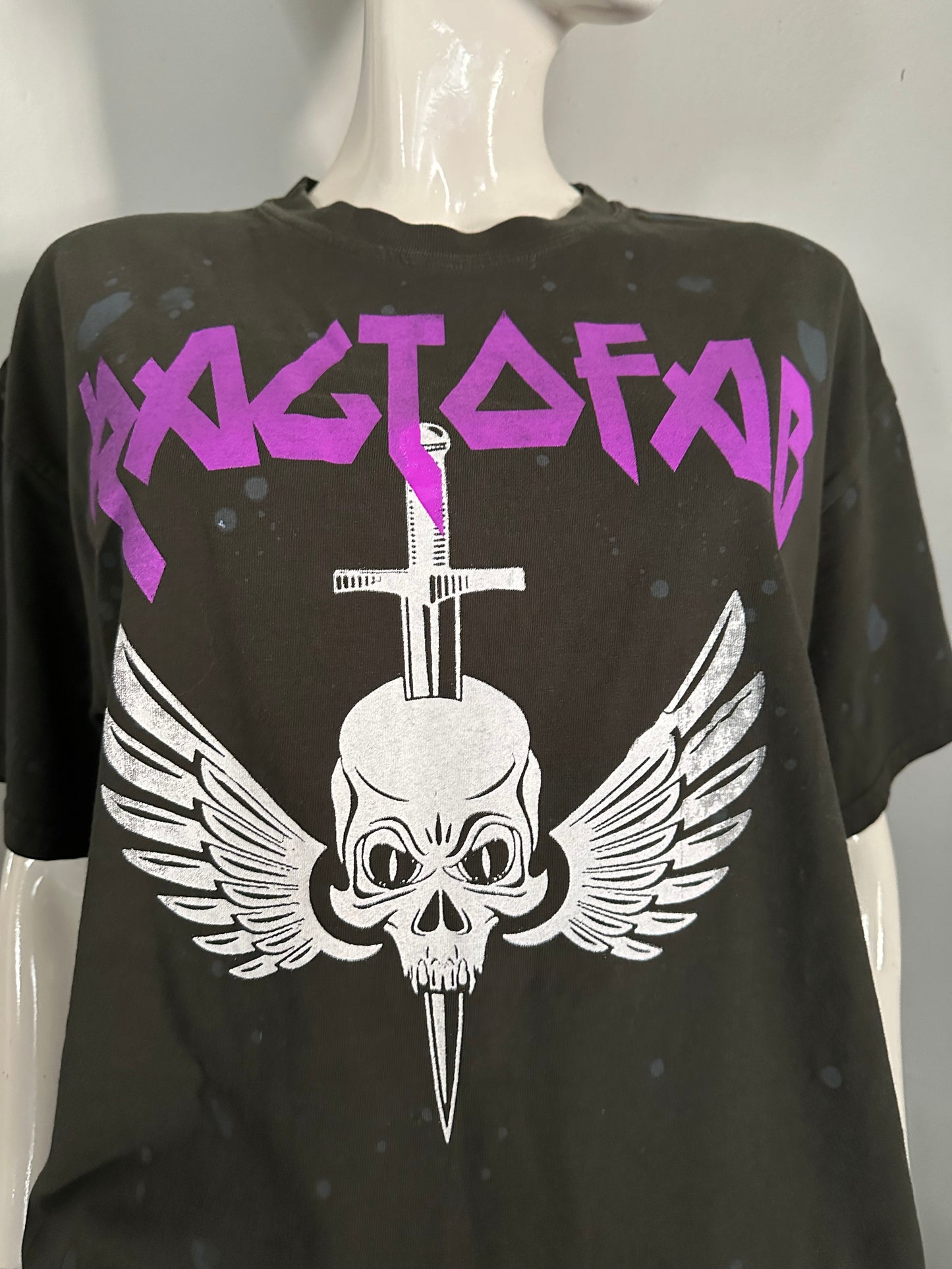 Ragtofab wing skull printed tee