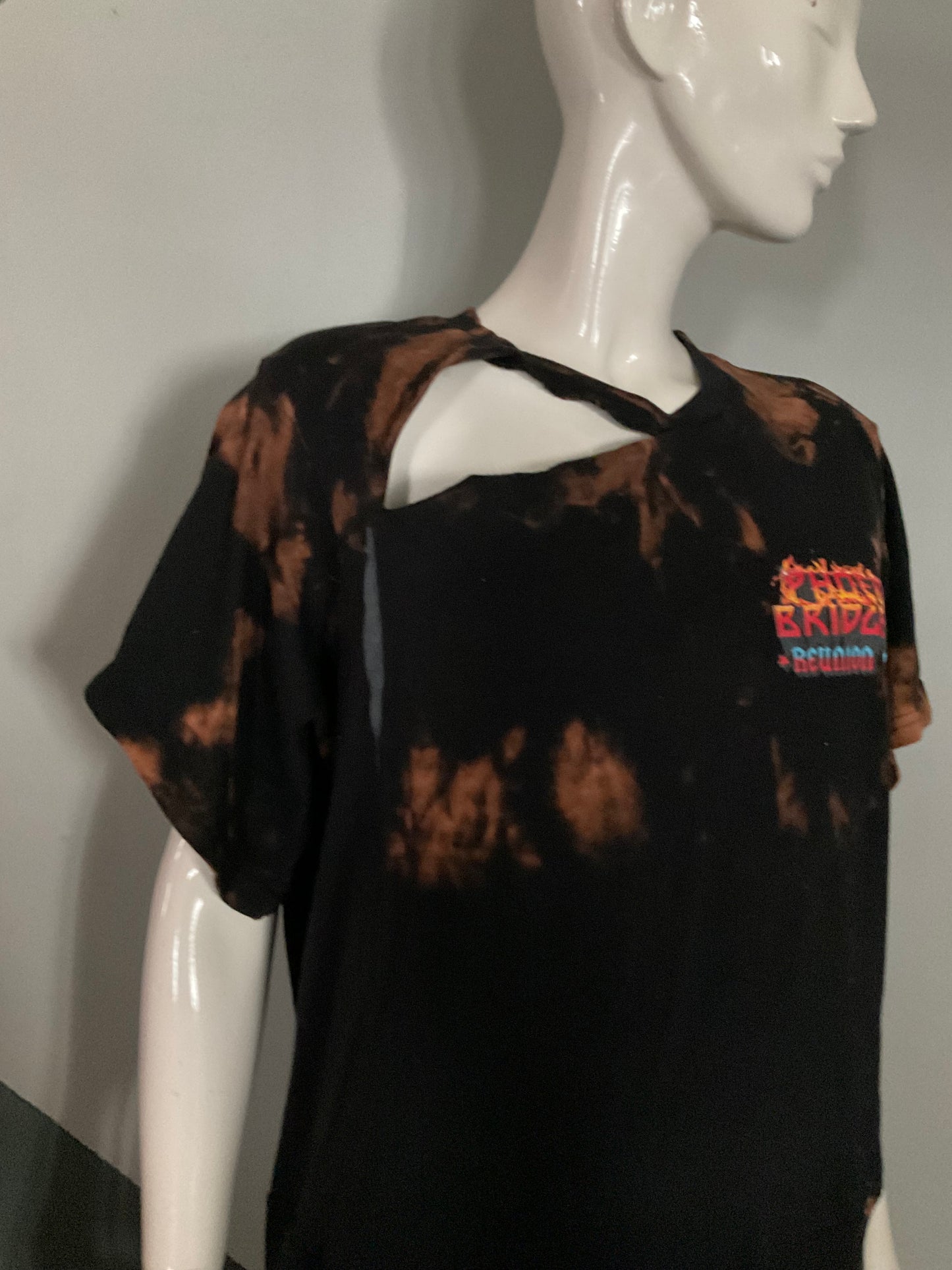 Short sleeve , cut out side slits Phoebe Bridgers tee dress