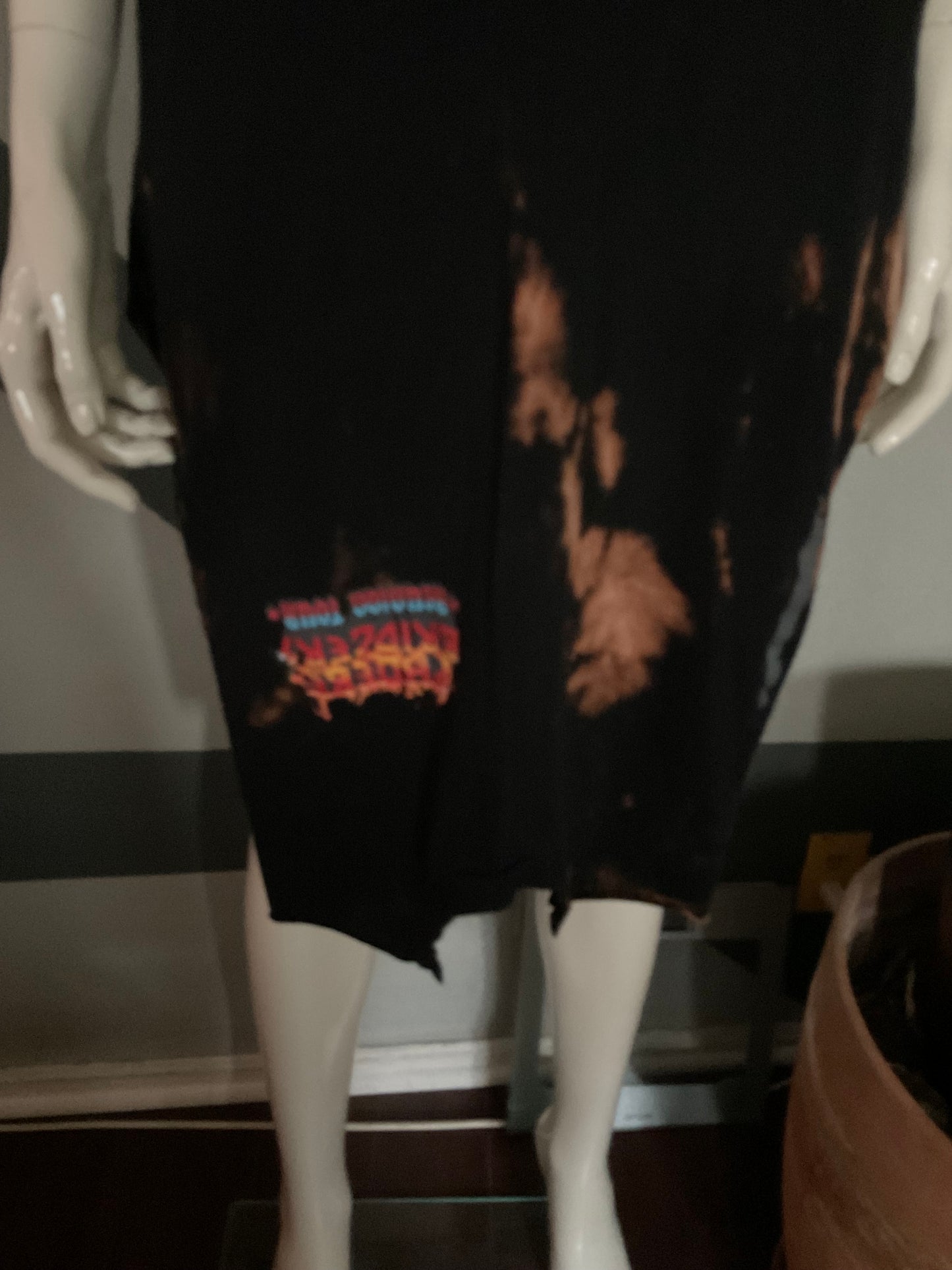 Short sleeve , cut out side slits Phoebe Bridgers tee dress