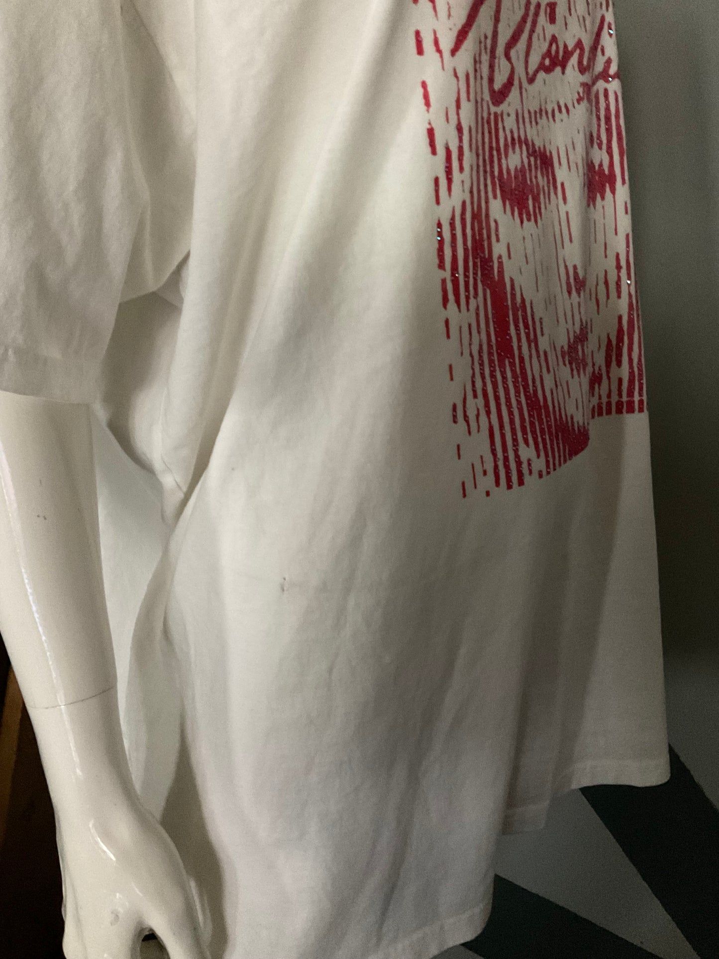 “Blondie” screen print / rhinestone short sleeve tee shirt