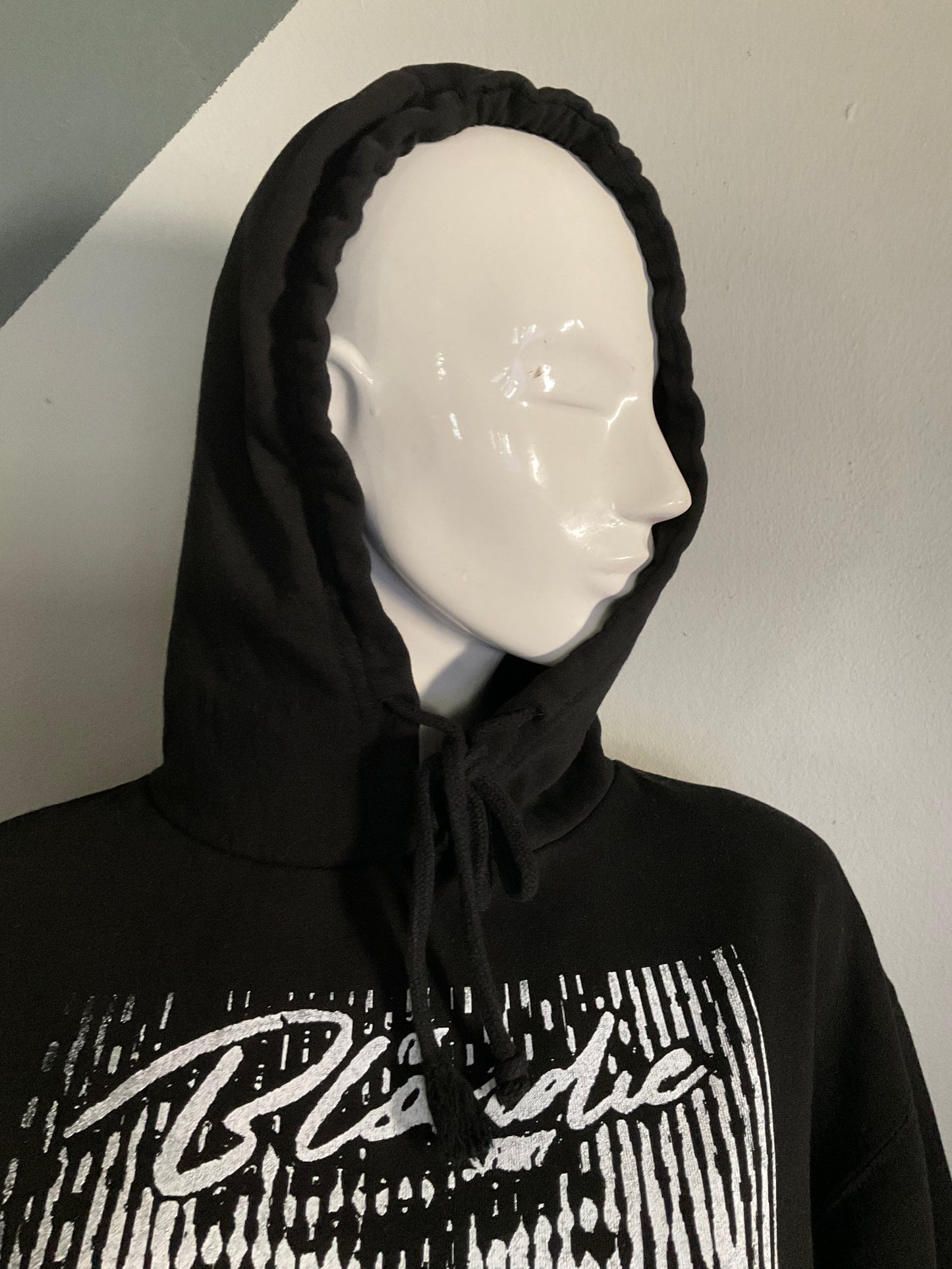 Screen printed long sleeve hoodie