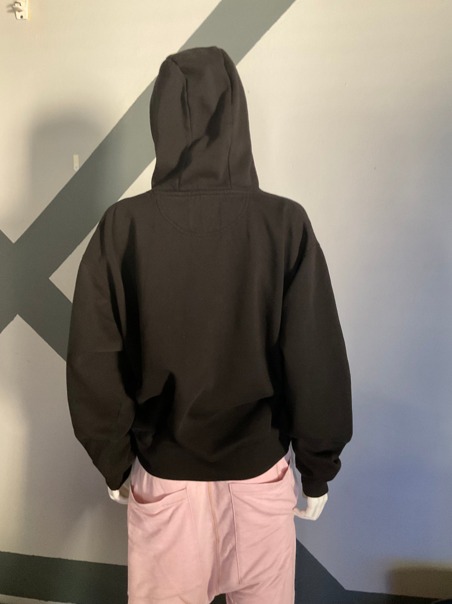 Screen printed long sleeve hoodie