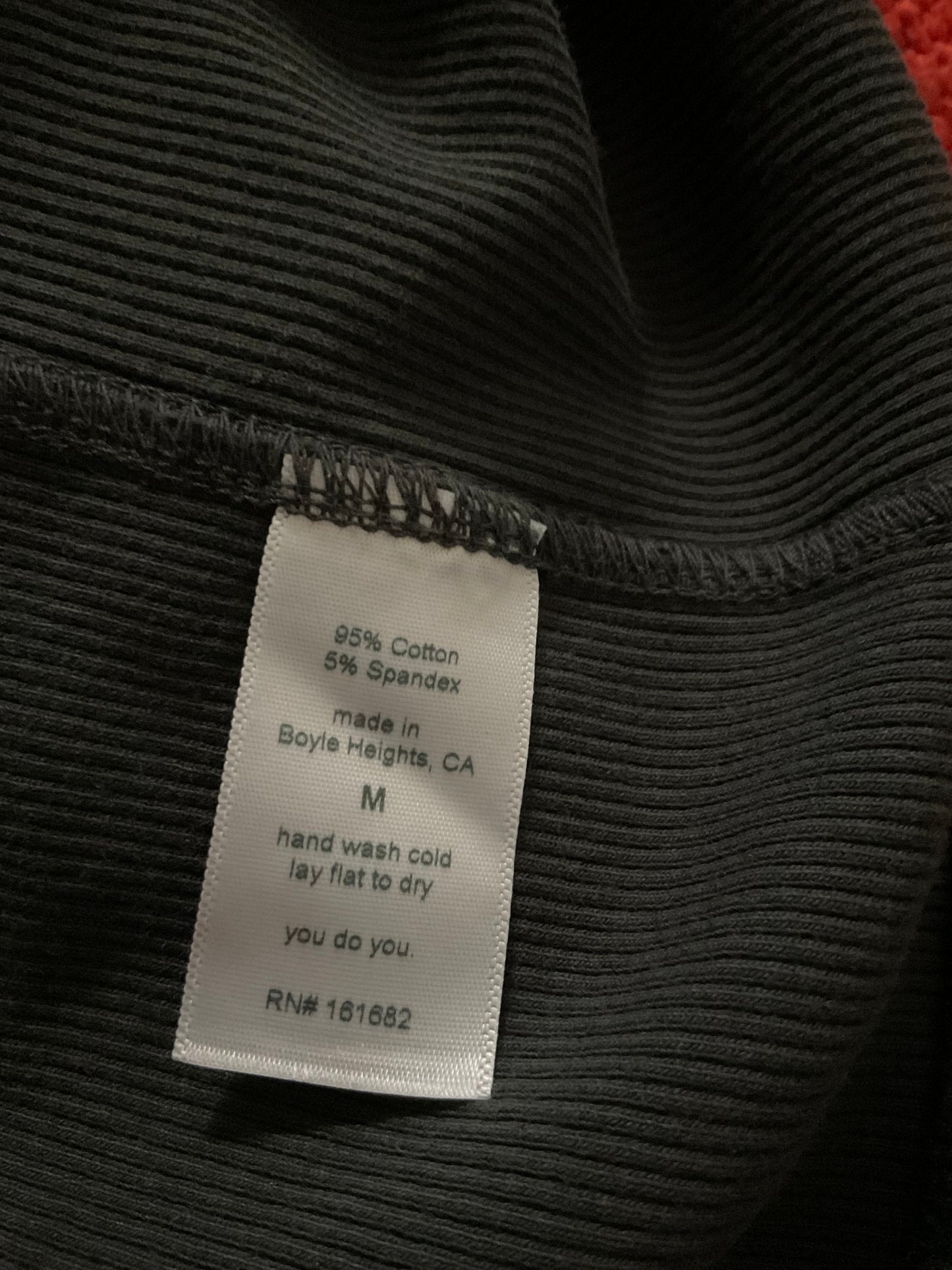 Rib printed tank top