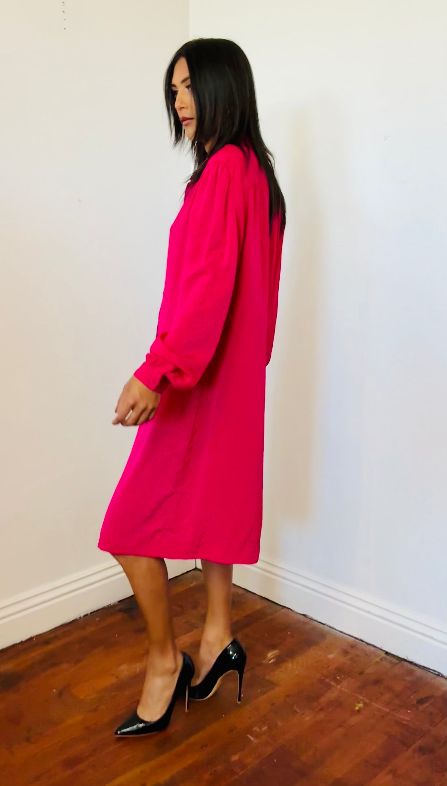 Schrader Sport Shirt dress fuchsia
