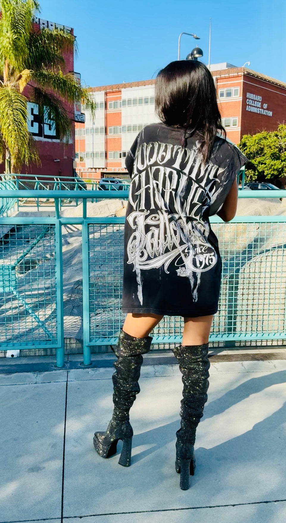 Ragtofab Boxy dress faded print