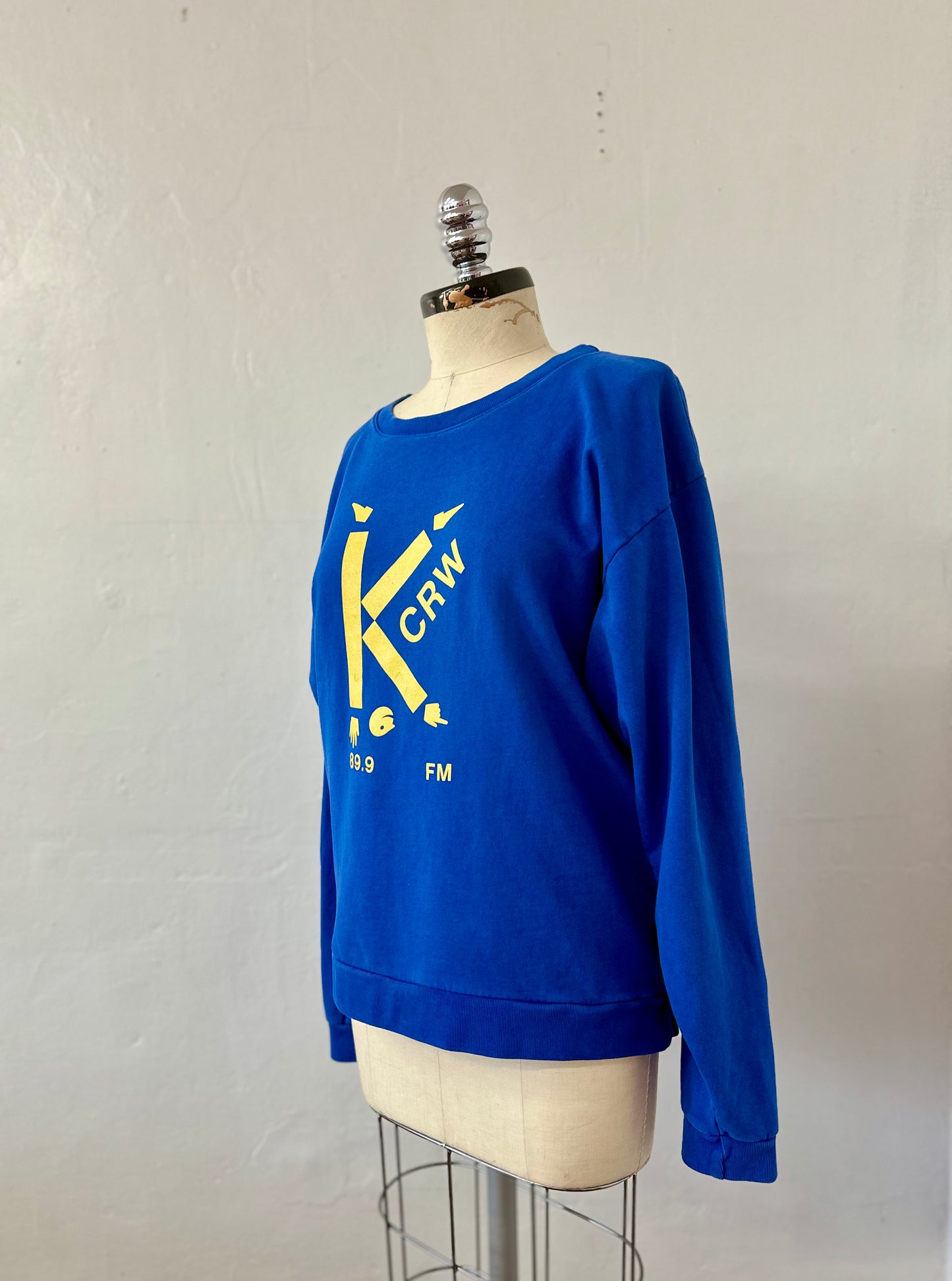 Ragtofab Upcycle Blue crewneck sweatshirt