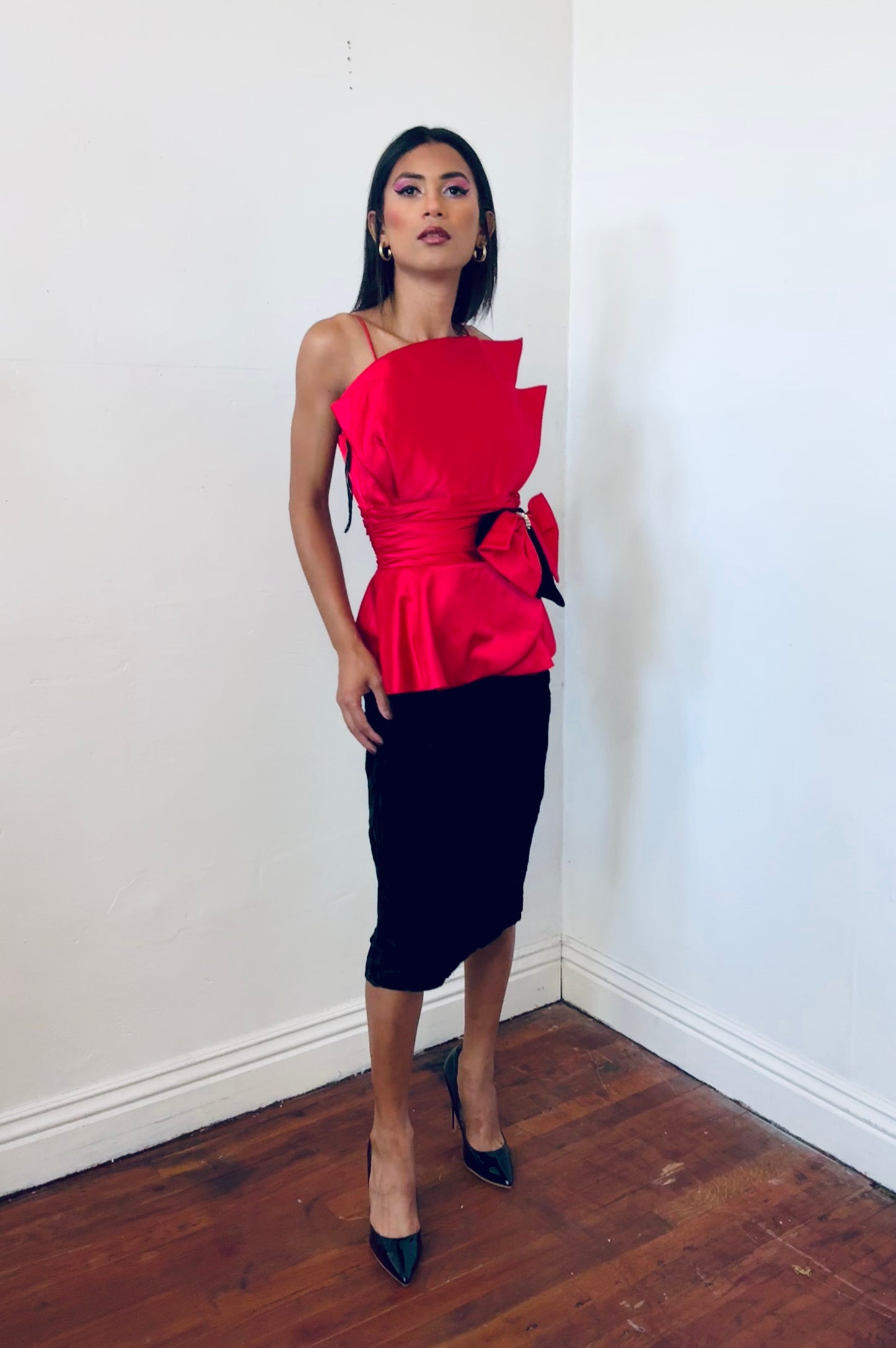 Vintage Pantagis Cocktail Dress 80s