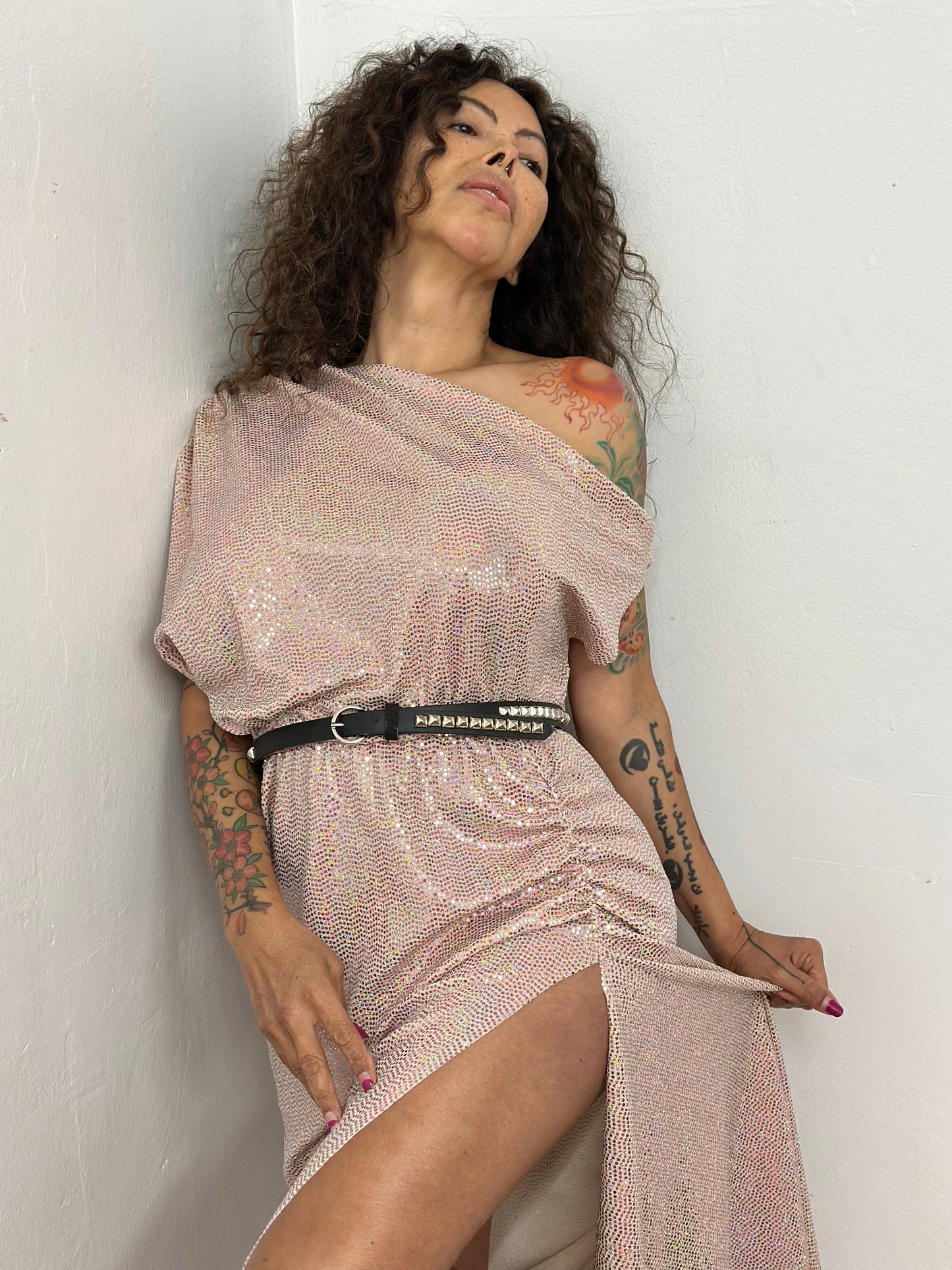 “Queen Shannon” Long Sparkle party dress