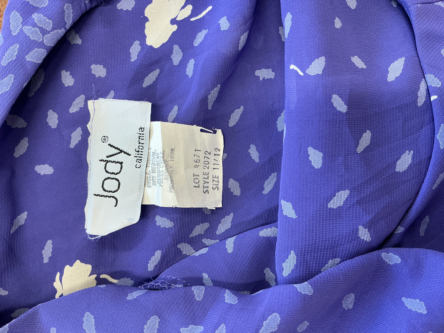 Jody Retro/ Vintage Floral Drop Waist Dress