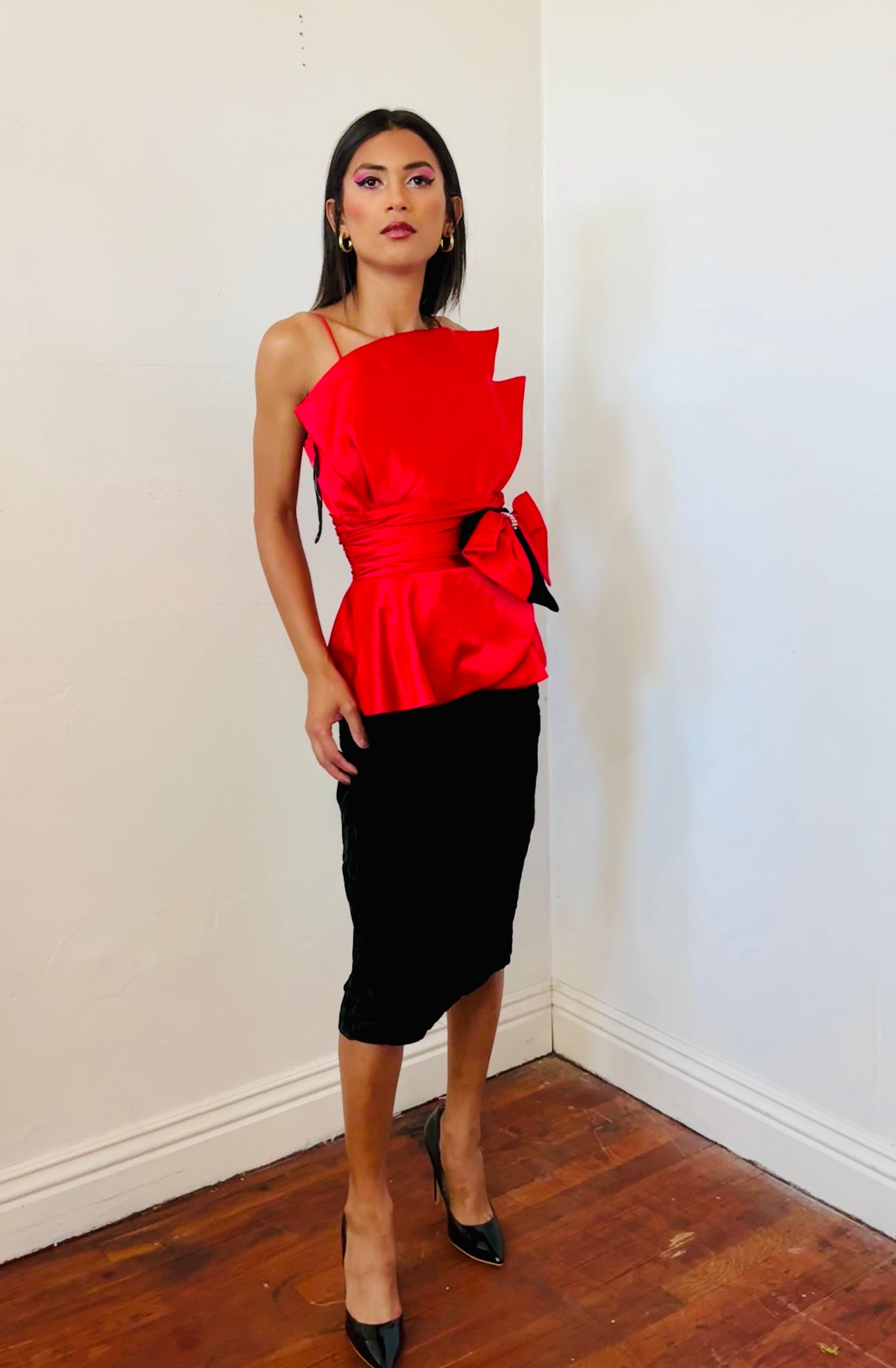 Vintage Pantagis Cocktail Dress 80s