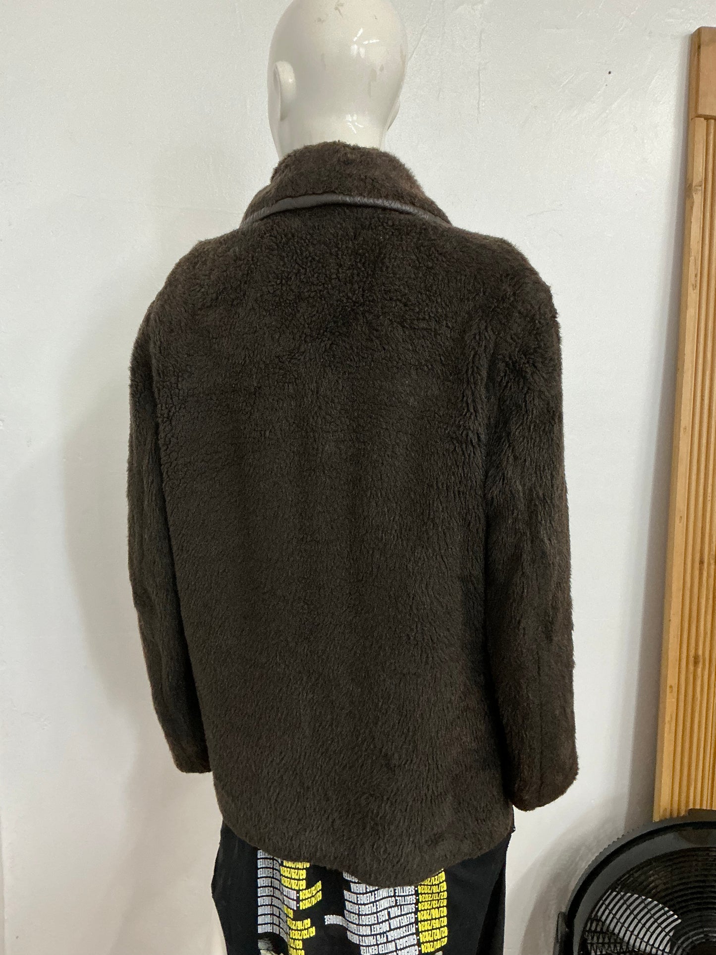 Vintage faux fur men’s blazer