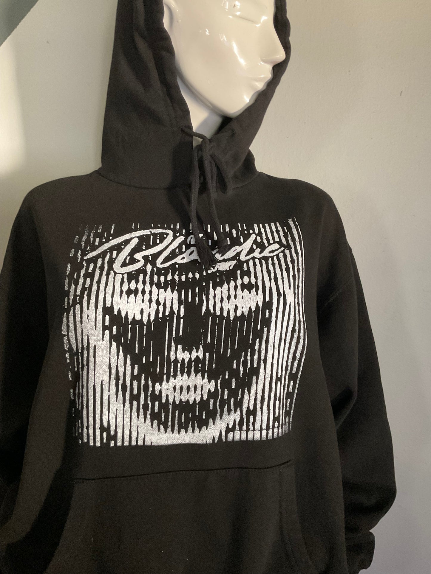 Screen printed long sleeve hoodie